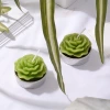 New creative simulation plant candles, smokeless and eco-friendly candles, party and wedding decoration candles, succulent candles wholesale details Picture